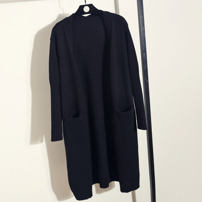 

Knit Sweater Womens Autumn And Winter New Loose Korean Long-Sleeved Long Cardigan Material Comfortable And Breathable