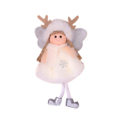 

Plush Angel Cute Girls Doll Christmas Pendants Decorative Hanging Ornaments Holiday Figurine Gift Decorations