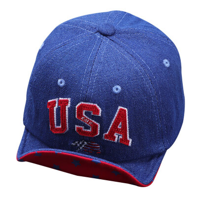 

Baseball Cap Kids Sports Cap Hat Denim Embroidery Letter Cap Children Accessories Baby Boys Girls Hats