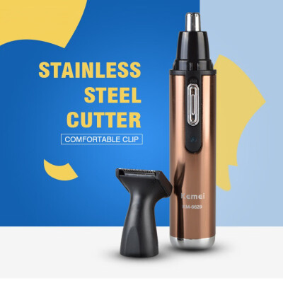 

EU Electric 2 in 1 Rechargeable Nose Ear Sideburns Cleaner Hair Trimmer Nose Hair Trimmer Safe Face Care Shaver For Nose Tool