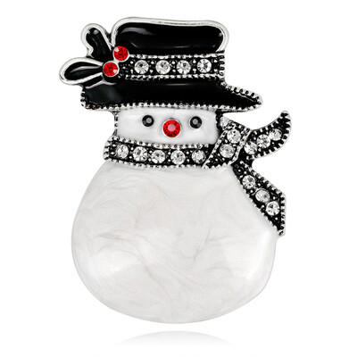 

New Christmas Brooch Rhinestone Christmas Tree Elk Snowman Santa Claus Enamel Brooch