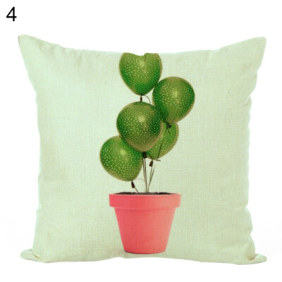 

45x45cm Plants Pattern Pillow Case Cushion Cover Home Cafe Sofa Bed Car Decor