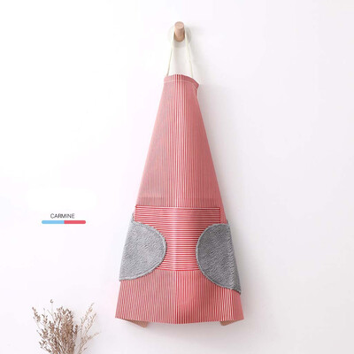 

Toponeto Waterproof Strip Apron Kitchen Cooking Adjustable Wipe Hands Pocket
