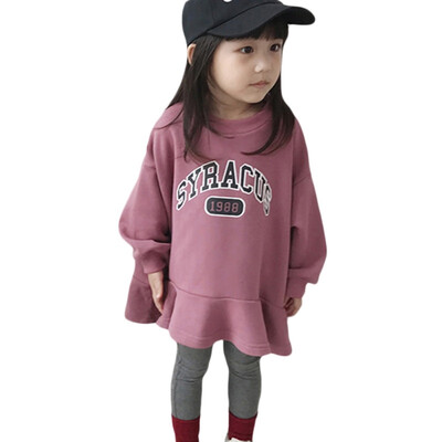 

Spring Autumn Sweatshirt Kids Baby Girls Cute Tops Kids Loose Letter Print Comfortable Sweatshirt Skirt Outerwear
