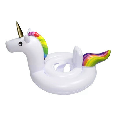 

Kids Unicorn Inflatable Swim Ring Raft Seat Sofa Swimming Pool Water Float Toy Summer Fun Beach Toys