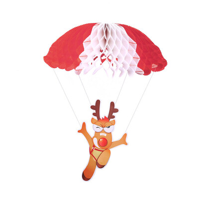 

Tailored Christmas Hanging Santa Claus Snowman Parachute Pendant Decor Ornaments Gift