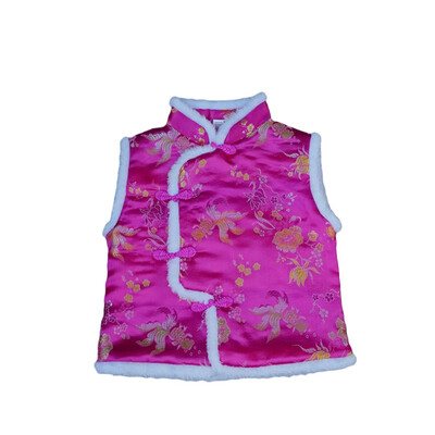 

Cute Autumn&Winter Kids Vest Waistcoats Cotton Boys Girls Vests Chinese Style Children Waistcoats Kids Sleeveless Outerwear