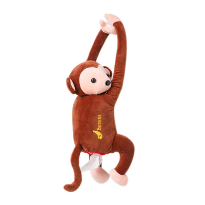 

Creative Cartoon Monkey Portable Tissue Napkin Paper Box for Home Home Office Car Hanging Paper Napkin Tissue Box Cover Holder