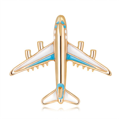 

Charms Plane Brooch Airplane Enamel Jewelry Party Badge Banquet Scarf Pins