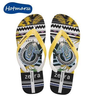 

hotmarzz non-slip printed mens flip-flops summer flip-flops beach shoes