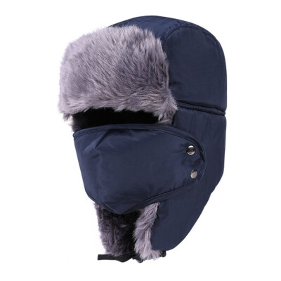 

Mountain climbing New Winter fur hats Windproof Thick warm winter snow women cap Face Mask Winter Keep Warm hat