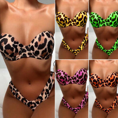 

Womens Ladies Padded Push-up Bikini Set Swimsuit Bathing Suit Swimwear Beachwear