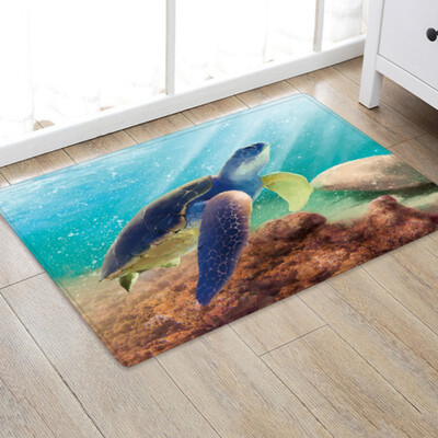 

Nordic Carpets Soft Flannel 3D Printed Area Rugs Parlor Cartoon Cat Turtle Sunset Mat Rugs Anti-slip Rug For Living Room Decor