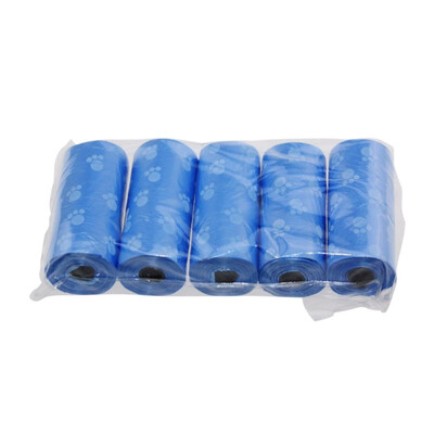 

5 Rolls75Pcs Printed Dog Garbage Poop Refill Bags Pick Up Trash bag Pet Supplie
