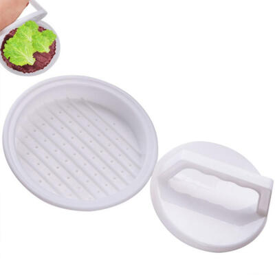 

1 Set Round Shape Hamburger Press Food-Grade Plastic Hamburger Meat Beef Grill Burger Press Patty Maker Mold Mould Kitchen Tool