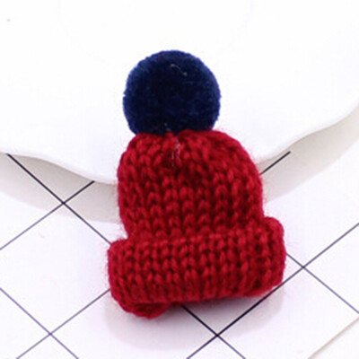 

Mini Colorful Woolen Knitted Hairball Hat Brooch Pins For Women Men Sweater Shirt Jacket Collar Badge Fashion Jewelry