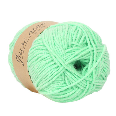 

Gobestart 1PC 50g Chunky Colorful Hand Knitting Baby Milk Cotton Crochet Knitwear Wool A
