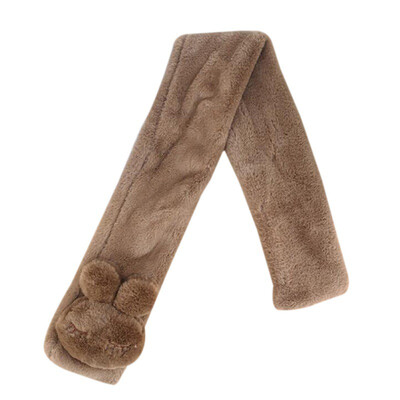

Fashion Kids Plush Scarves Baby Girls Boys Scarves Cute Cartoon Warm Winter Soft Shawl Wrap For Children