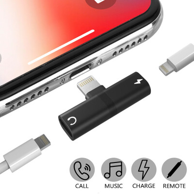 

Double Interface Adapter Compatible Headphone Jack Audio & Charge Adapter For Iphone X 7 8 8Plus