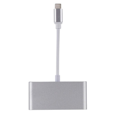 

Type-C to Type-C 3 HUB USB 30 Adapter Cable Four-in-one Hub Rechargeable Cable Connector for Computers