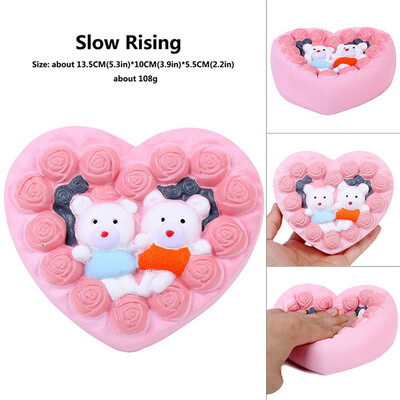 

YIWULASimulation Delicate Bear Cake Slow Rising Scented Squeeze Relieve Stress Toy