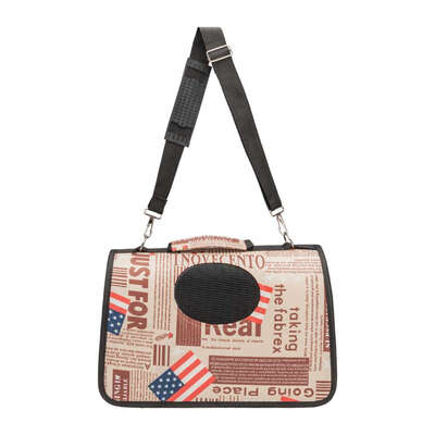 

Pet Handbag Waterproof Flag Bag Double Chain Pet Carry Bag Antislip Pet Carrier for Travel