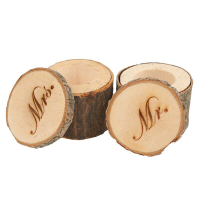 

Gobestart A Pair Manual Wood Wedding Ring Box Shabby Personalized Rustic Wedding Ring Box