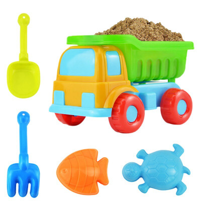 

5PCS Beach Toy Sand Toy Beach Game Funny Plastic Bathing Play Sandbox Toy Sand Dredge Sand Set for Children