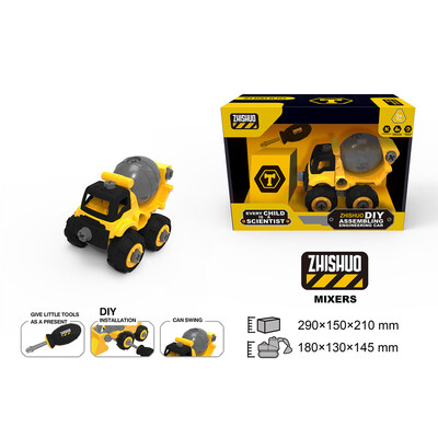 

Siaonvr 1PC Fashion Kids Child Baby Assembly Cartoon Truck Car Educational Toy Gift