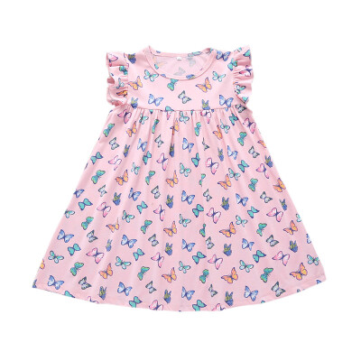 

Summer Children Casual Fashion Dresses Baby Girl Cute Bowknot Sleeveless Princess Dress Kids Clothing