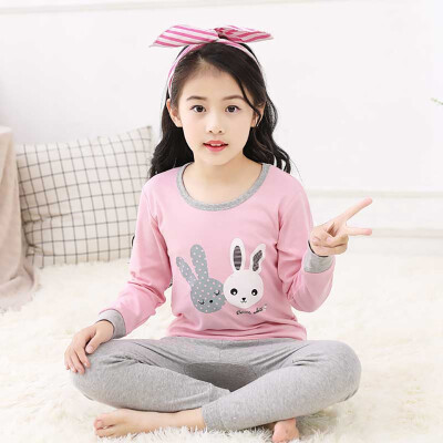 

Autumn Pajamas Baby Kids Girls Boys Cartoon Print Sleepwear Set Long Sleeve Cute Blouse TopsPants Pajamas