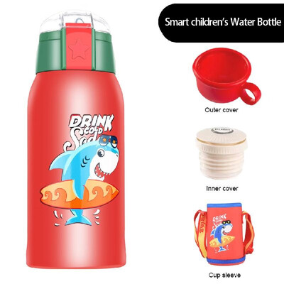 

Kids Water Bottle Cartoon Animal Bottle Intelligent Temperature Display Bottle Portable Stainless Steel Cup Vacuum Insulated Cup 5