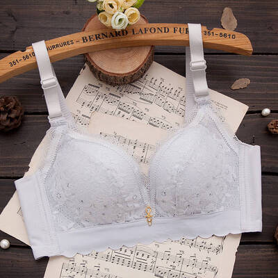 

Wire Free Lace Bra Thick Adjustable Push Up Bras For Women Floral Sexy Lingerie Underwear Women Soft Lace Bralette Femme