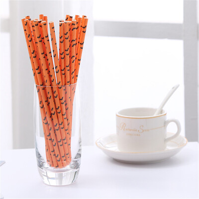 

Toponeto Colorful Halloween Paper Straws For Kids Birthday Party Wedding Decoration