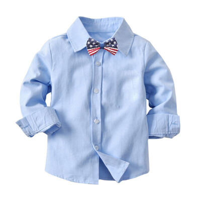 

Baby Boys Shirts Cotton Solid Kids Shirts Childrens Clothing 2018 New Autumn Bottoming Shirt Childrens Wear 1-7Y