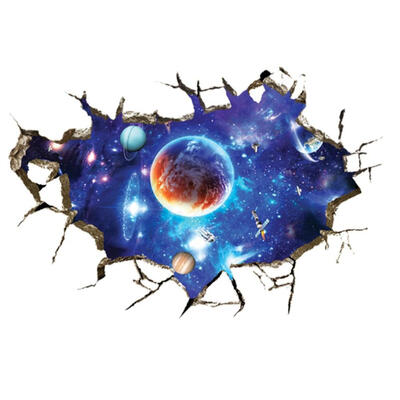 

3D Broken Hole Bricks Art Mural Posters Wall Stickers Home Living Room Bedroom Office Decor