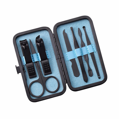 

OLOEY Stone Pattern Case1 set 7pcs Nail Clipper Kit Nail Care Set Pedicure Set Tools