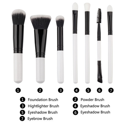 

Beauty 7PCS make up brushes set Professional high quality brush set soft hair beauty essential makeup tools Kit