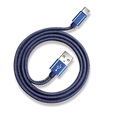 

USB Type C Cable Premium Denim Braided Cord Fabric Charging Data Cable for Samsung Galaxy S9 S8 Plus S7 Edge&Type-c Port Phone