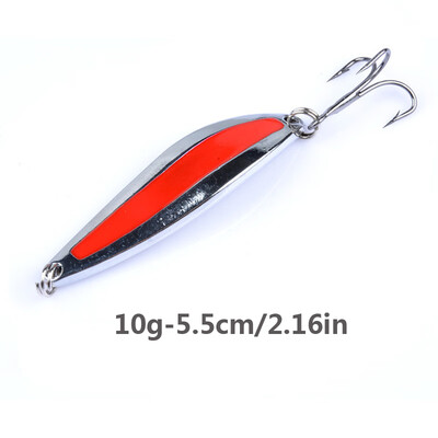 

Ocean Fishing Bait Artificial Bait Freshwater River Stream Fishing Metal Spoon Fake Bait Lures Accessories With 1 Fish Hook