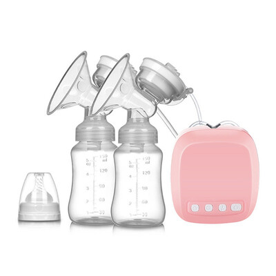 

CE Certificate Baby Safty Pink Green Wihte Silicone Breastfeeding Electric Automatic Milk Nipple Double Breast Pump