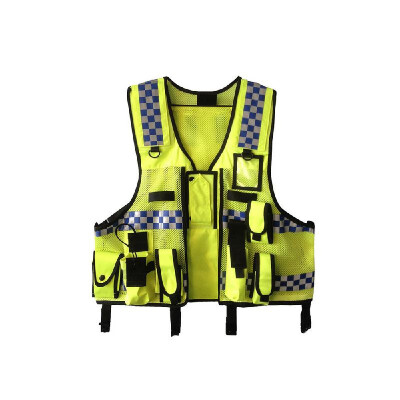 

High Visibility Reflective Men Women Breathable Safety Vest with Pockets Traffic Protective Workwear