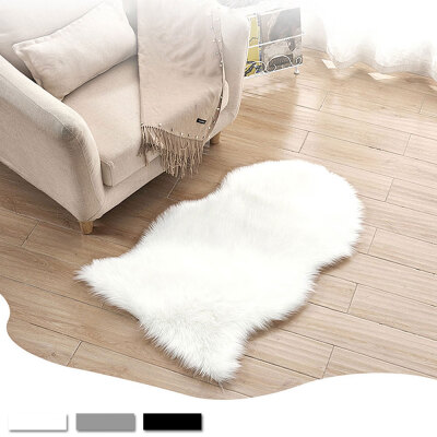 

Faux Sheepskin Fur Rug Soft Fluffy Carpets Chair Couch Cover Seat Area Rugs for Bedroom Sofa Floor Living Room 60X90CM