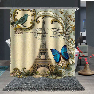 

〖Follure〗Popular Waterproof Shower Curtain With 12 Hooks Printed Bathroom 180x180cm