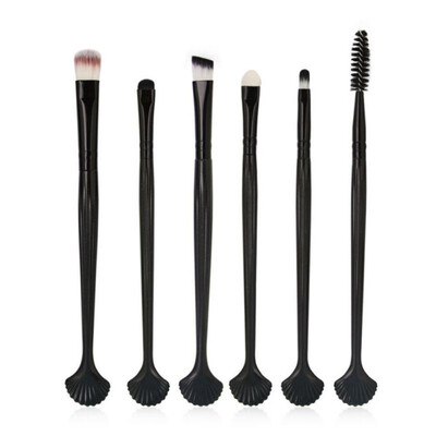 

MAANGE 6Pcs Shell Eye Makeup Brushes Set 4 Colors Eyeshadow Foundation pincel makeup brush set Beauty Cosmetic Tools