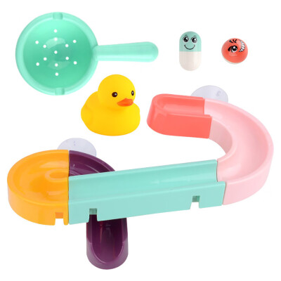 

Gobestart Baby Bath Toys Suction Cup Race Orbits Track Kids Bathroom Bathtub Play