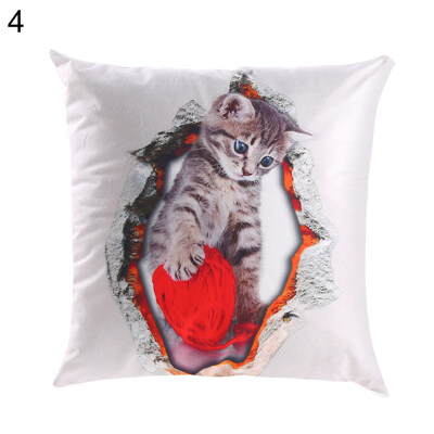 

45x45cm Cartoon Cat Throw Pillow Case Cushion Cover Sofa Bed Car Home Decor