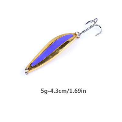 

Ocean Fishing Bait Artificial Bait Freshwater River Stream Fishing Metal Spoon Fake Bait Lures Accessories With 1 Fish Hook