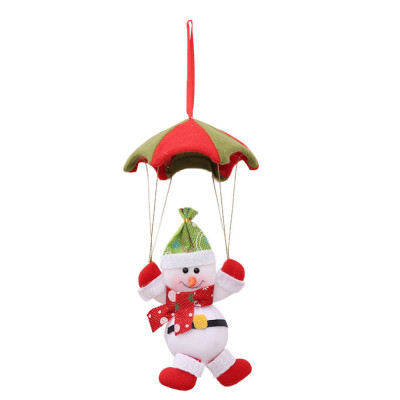 

Toponeto Santa Claus Snowman In Parachute Christmas Tree Hanging Ornament Xmas Decoration