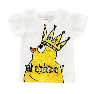 

1-8Y Cartoon Print Baby Boys Star T Shirt For Summer Infant Kids Boys Girls Dog T-Shirts Clothes Cotton Toddler Casual Tee Tops